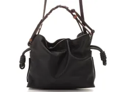LOEWE ロエベ 2WAYショルダーバッグ フラメンコ クラッチ ミニ   A411FC2X37 レザー ブラック/ブラウン レディース 207【中古】2148104102720のサムネイル