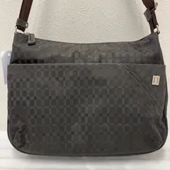 3740 DAKS ダックス ショルダーバッグ 斜めがけ 紐調節可能 総柄 ブラウン系 茶 ナイロン レディースのサムネイル