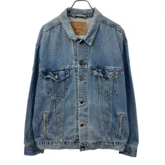 90s USA製 Levi's 70507 デニムジャケット XL ブルー リーバイス ボタン デカパッチ 96年製 紙タグ アメカジ アウター 春秋物 a803-5567