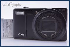 完動品】RICOH CX5 ブラック 光学10.7倍ズーム 返金保証 リコー - メルカリ
