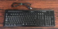 Acer KU-0420 有線 日本語配列 フルサイズUSBキーボード テンキー付き ブラック マルチメディアキー搭載のサムネイル
