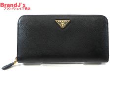 美品 プラダ PRADA 現行モデル ICチップ サフィアーノタブ 財布 レザー 