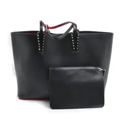 Christian Louboutin クリスチャンルブタン カバタ トートバッグ ブラック レッド 1175113 レディース 中古のサムネイル