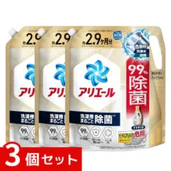 アリエール 洗濯洗剤 超抗菌 プレミアム スッキリひかえめな香り 詰め替え 2210g x3個セット 4987176308993 /のサムネイル