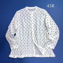 kU89 Cygne とんがりパフTops プルオーバー トップス ブラウス 長袖 白