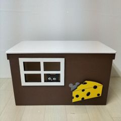 143*《キャットハウス》木製 猫 りんご箱 ベッド cat ねこ ハウス