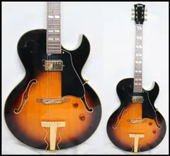 ★BURNY RFA-65 Sunburst フルアコモデル ジャズギター 2003年製 美品 ハードケース付★のサムネイル