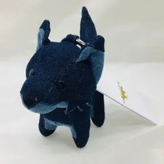 25MS0192　タグ付き未使用品　MAISON KITSUNE メゾンキツネ　ぬいぐるみ　デニム　マスコットのサムネイル
