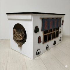 146《キャットハウス》猫ちゃんハウス 保護猫 寝床　おにぎりデザイン 146《キャットハウス》猫ちゃんハウス 保護猫 寝床 おにぎりデザイン