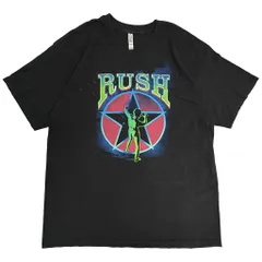RUSH ラッシュ 半袖Ｔシャツ バンド ブラック(メンズ XL)中古 古着 Y2144のサムネイル