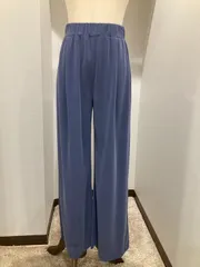 【LIMITED CLEARANCE】50%OFF→【新品タグ付】定価12100円 アンナケリー ウエストゴム タック ワイドパンツ 38 ブルー とろみ素材 イージーパンツ ANNA KERRYのサムネイル