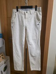 美品、リネン混】マスターバニーエディション ゴルフパンツ 花柄 総柄