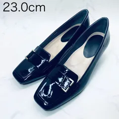 【新品 訳あり】【レイン対応】モードエジャコモ　クラシックデザインレインパンプス　23.0㎝　黒のサムネイル