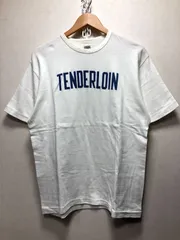 025092 TENDERLOIN ロゴ Tシャツ M ホワイト 染み込み テンダーロインのサムネイル