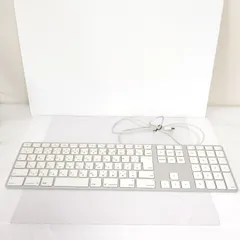 Apple　純正　有線キーボード　A1243　アップル　Mac テンキー付　美品