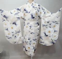 二尺袖着物 単品 仕立て上がり bonheur saisons ボヌールセゾン 着物丈はショート丈 アイボリー NO43458-03のサムネイル