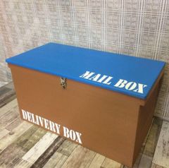 65《宅配BOX》木製 収納 ボックス ポスト デリバリーりんご箱