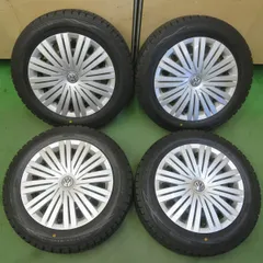 バリ溝！9.5分★ワーゲン ポロ 純正 スチール 185/60R15 スタッドレス ダンロップ ウインターマックス WM01 15インチ PCD100/5H★6052208イスのサムネイル