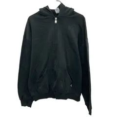 90s~ メキシコ製 RUSSELL ATHLETIC 無地 ジップフーディー L ブラック ラッセルアスレティック ジップアップ 90年代 秋物 a805-5544