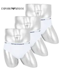 新品 未使用 並行輸入 EMPORIO ARMANI エンポリオ アルマーニ 下着 【3枚セット】Core Logoband 3-Pack BRIEF メンズ ブリーフ 519117 ホワイトセットのサムネイル