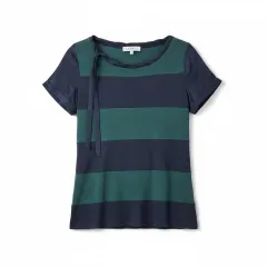 サンドロ グリーン ネイビー 半袖Tシャツ 1のサムネイル