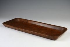 2391 唐木 煎茶盆 煎茶道具 お盆 時代物 - メルカリ