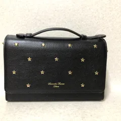 D326 Samantha Thavasa Deluxe サマンサタバサ スタッズチェーンショルダー 黒 264726792のサムネイル