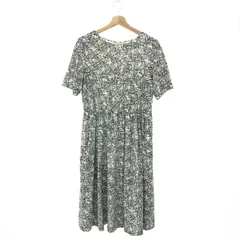 MACKINTOSH マッキントッシュロンドン 半袖ワンピース 大きいサイズ:44 ロング/花柄 G7J24-174-02   ブラック/ホワイト レディース / 240001206050のサムネイル