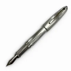 良品▼Dupont デュポン ジェームズボンド 007 リミテッドエディション ペン先18K Fニブ 万年筆 シルバー メンズのサムネイル