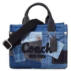 コーチ カードケース COACH デニム レザー シグネチャー スリム カード