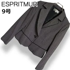 【美品】ESPRITMUR エスプリミュール テーラードジャケット シングル 1ボタン 袖裏レース ブラック 黒 無地 ジャケット 上品 フォーマル セレモニー ビジネス オフィス 通勤 通学 七五三 レディース エレガント M【9AR】のサムネイル