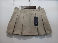 新品) ムシンサ スタンダード プリーツ ミニスカート ベージュ Lのサムネイル