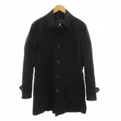 ブラックレーベルクレストブリッジ BLACK LABEL CRESTBRIDGE ステンカラーコート 裏地チェック ライナー付き アウター M 黒 ブラック 51A21-402-09 /YMのサムネイル