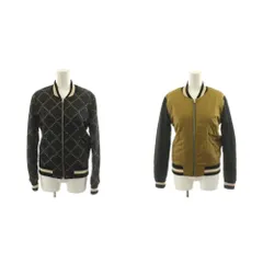 イザベル マラン エトワール ISABEL MARANT ETOILE ブルゾン ジャケット リバーシブル 中綿 総柄 ロゴ 34 ベージュ 黒 ブラック 78-07-73-07003 /AN74のサムネイル