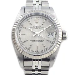 ロレックス Rolex 腕時計 デイトジャスト 69174 1986年製 タペストリー シルバー文字盤 デイト K18WG SS 自動巻き 【箱・保付き】 【中古】のサムネイル