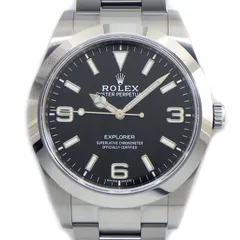 ロレックス Rolex 腕時計 エクスプローラ1 214270 ランダムシリアル ルーレット刻印 ブラック文字盤 夜光針/インデックス SS 自動巻き 【中古】のサムネイル