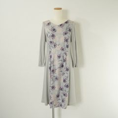 新品 sunauna 花柄プリント ミモレ丈 ワンピース 小さいサイズ XS