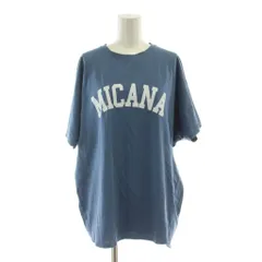 マイカ＆ディール MICA&DEAL MICANA ミカナ Tシャツ Free 青 ブルー ロゴプリント ラウンドネック 半袖 /DUのサムネイル