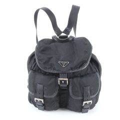プラダ PRADA ナイロン ダブルポケットミニリュック ブラック - メルカリ