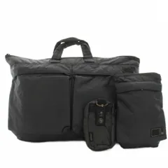 ポーター PORTER 吉田カバン × Neighborhood タンカーブリーフケース ハンドバッグ ナイロン ポーチ付 グレー /HN