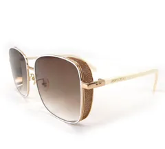 JIMMY CHOO/ジミーチュウ/ELVB/S/サングラス/THP/90/60□15/140/ホワイト×ブラウン×ゴールドカラー/FB2564のサムネイル
