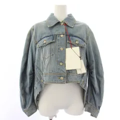 アレキサンダーマックイーン ALEXANDER MCQUEEN コクーンデニムジャケット COCOON DENIM JKT ジージャン Gジャン アウター 40 水色 ライトブルー 50018 /YTのサムネイル