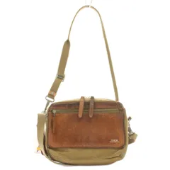 ポーター PORTER 吉田カバン フィールド FIELD ショルダーポーチ ショルダーバッグ レザー キャンバス 茶 ブラウン ベージュ /HN