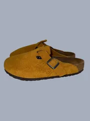 2021SS STUSSY × BIRKENSTOCK BOSTON 43 28.0cm CAMEL ステューシー ビルケンシュトック ボストン キャメル Wネーム コラボ スウェードのサムネイル