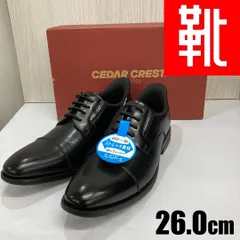 M-691■kutsu.com公式■CEDAR CREST スパットシューズ＜外羽根ストレートチップ＞CC-1350S ブラック　26.0cmのサムネイル