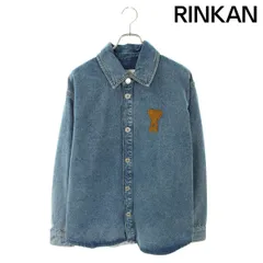 アミアレクサンドルマテュッシ  26SS  UJK897DE0046 ハートA刺繍デニム長袖シャツ メンズ Lのサムネイル