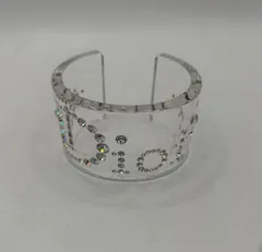 Christian Dior  ラインストーンクリアバングルのサムネイル