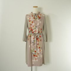 スーナウーナ SunaUna ピンク花柄ワンピース 40サイズ L - メルカリ