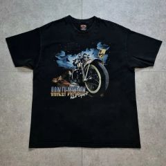 90s L harley davidson vtg Tシャツ ロシア ハーレー - メルカリ
