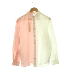 マルニ MARNI CAMA0546QX ドッキングデザインシャツ 長袖 40 ピンク ホワイト /HK ■OSのサムネイル